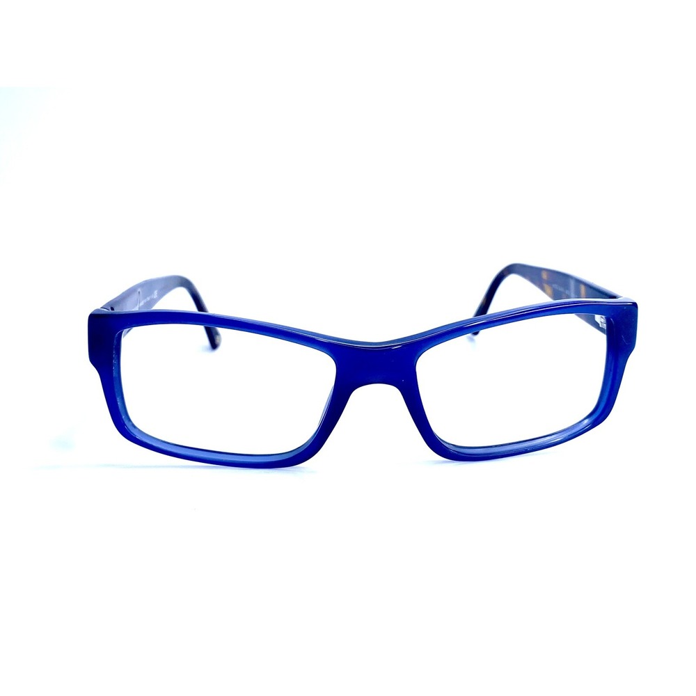 Versace Blue Rectangular Eyeglasses Greek Key Temple MOD. 3141 903 55 17 140